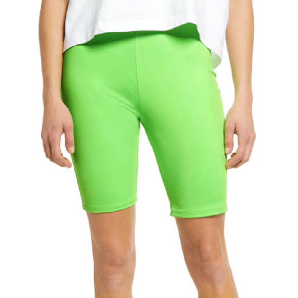 BP Neon Green Bike Shorts